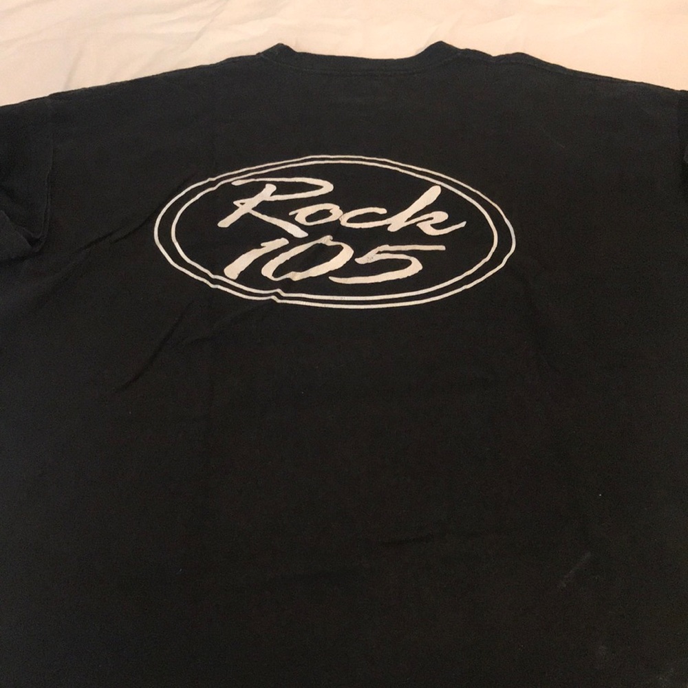 Vintage Reebok Black Tuxedo/Rock 105 Tee 2XL - Picture 3 of 3